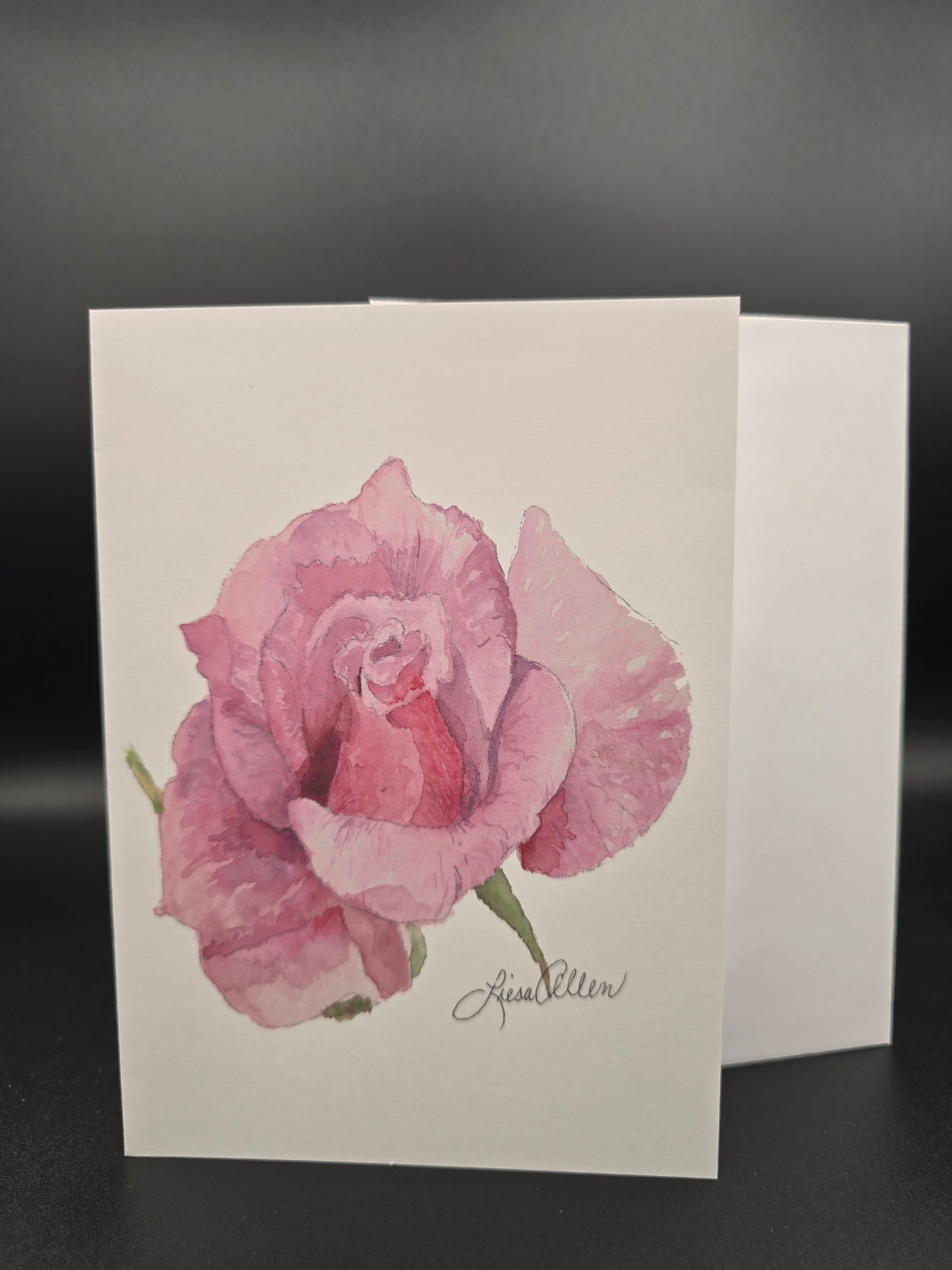 Pink Rose Greeting Card