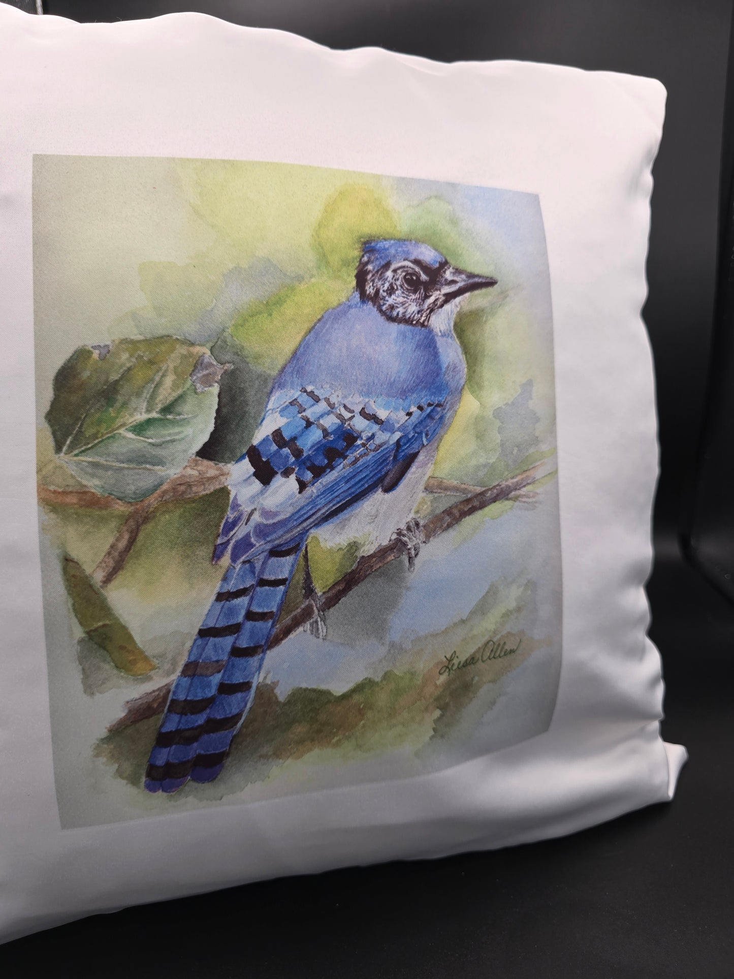 Baby Blue Jay Accent Pillow