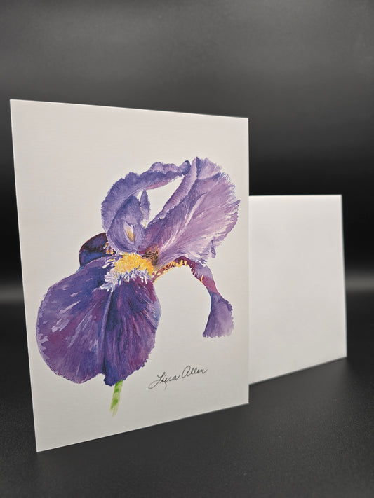 Iris Greeting Card